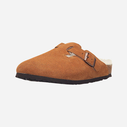 Birkenstock Boston Shearling Suede Leather