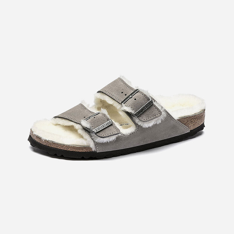 Birkenstock Arizona Shearling Suede Leather