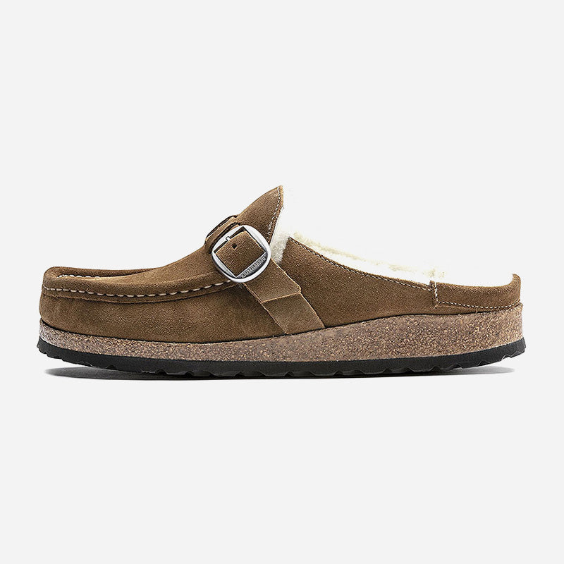 Birkenstock Buckley Shearling Suede Leather