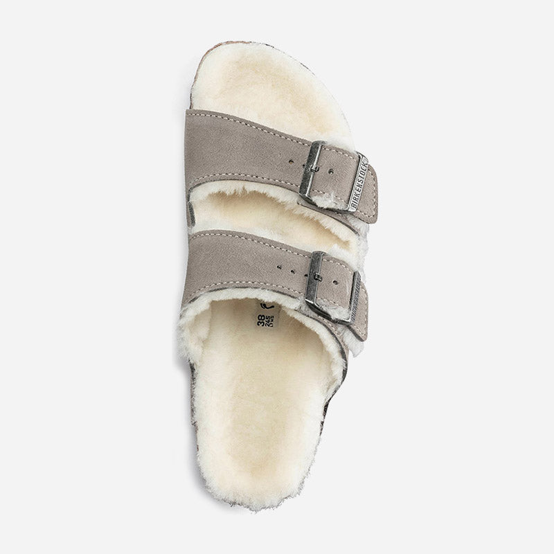 Birkenstock Arizona Shearling Suede Leather