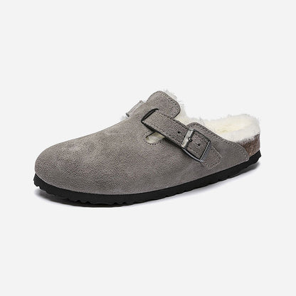 Birkenstock Boston Shearling Suede Leather