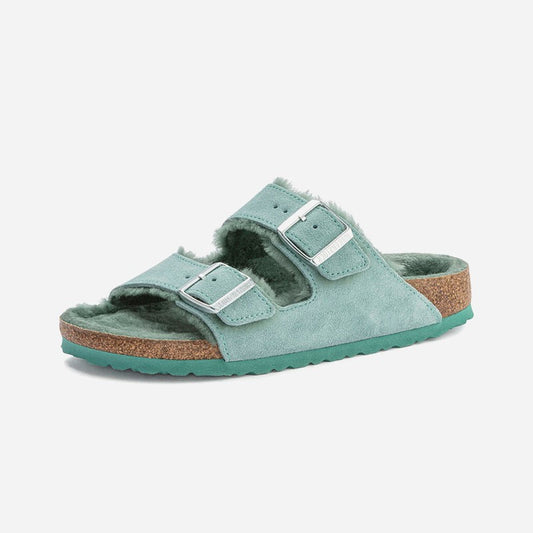 Birkenstock Arizona Shearling Suede Leather