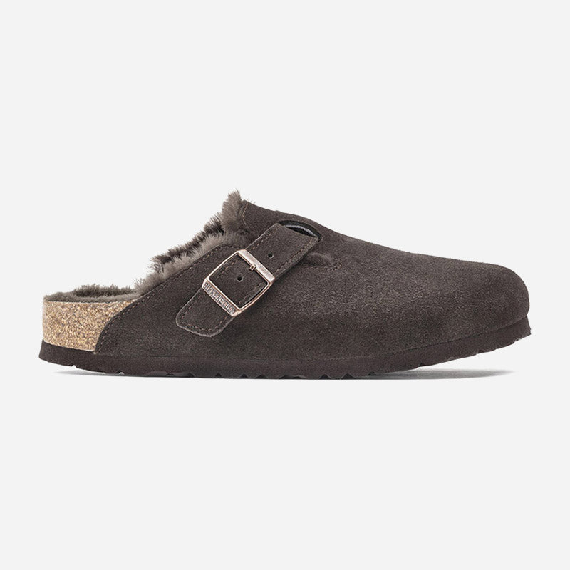 Birkenstock Boston Shearling Suede Leather