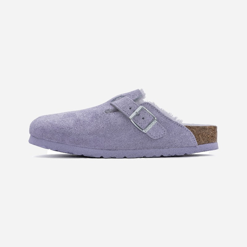 Birkenstock Boston Shearling Suede Leather