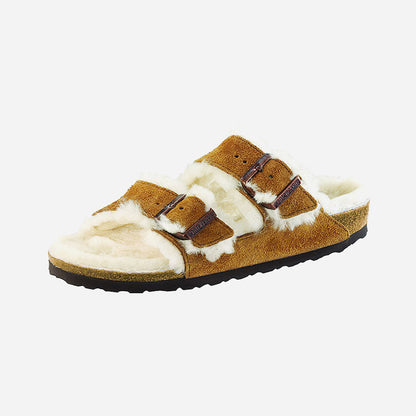 Birkenstock Arizona Shearling Suede Leather