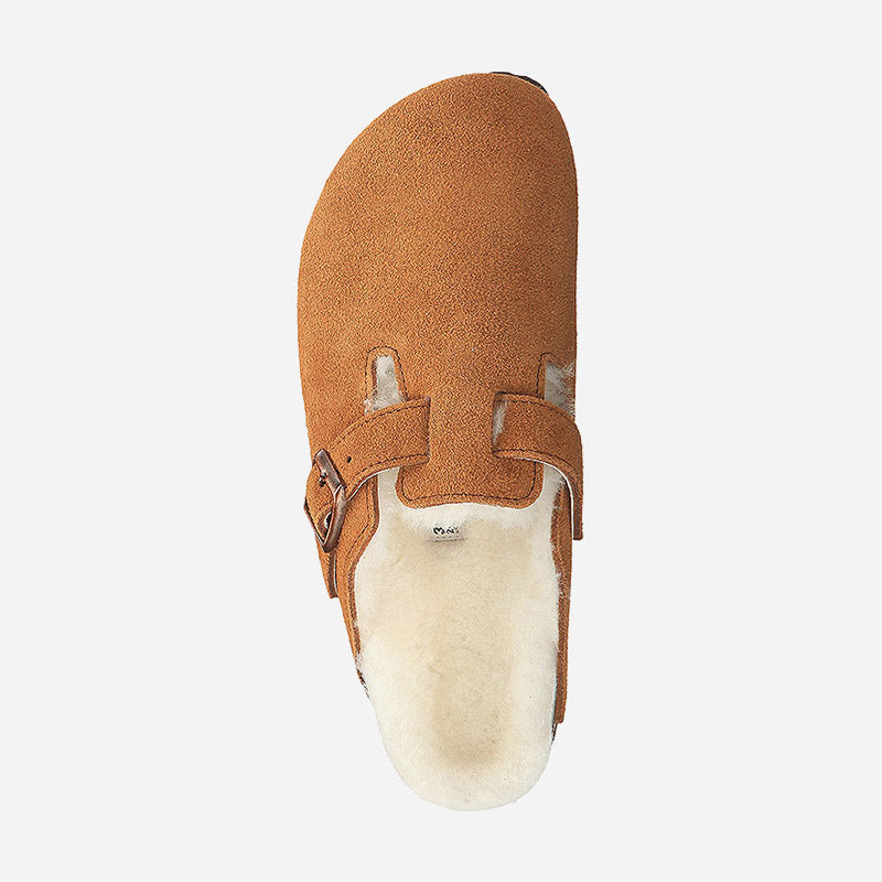 Birkenstock Boston Shearling Suede Leather