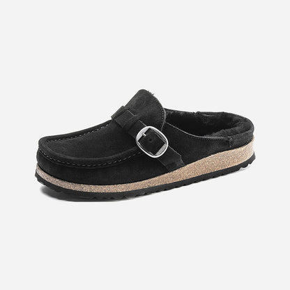 Birkenstock Buckley Shearling Suede Leather