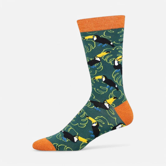 Socksmith Men's Bamboo Toucan Leaves