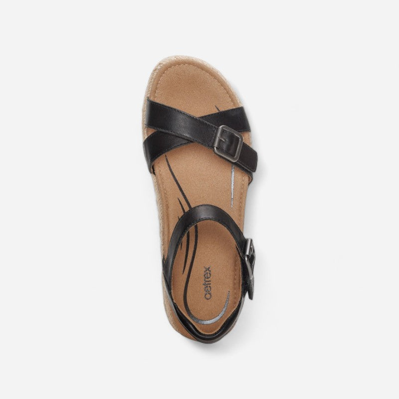 Aetrex Paula Cork Platform Quarter Strap