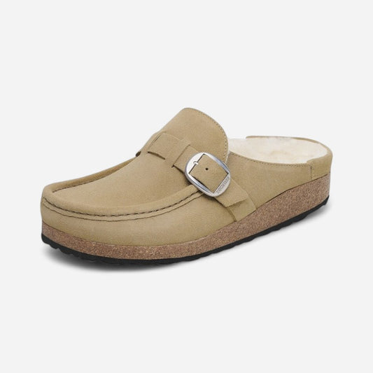 Birkenstock Buckley Shearling Suede Leather