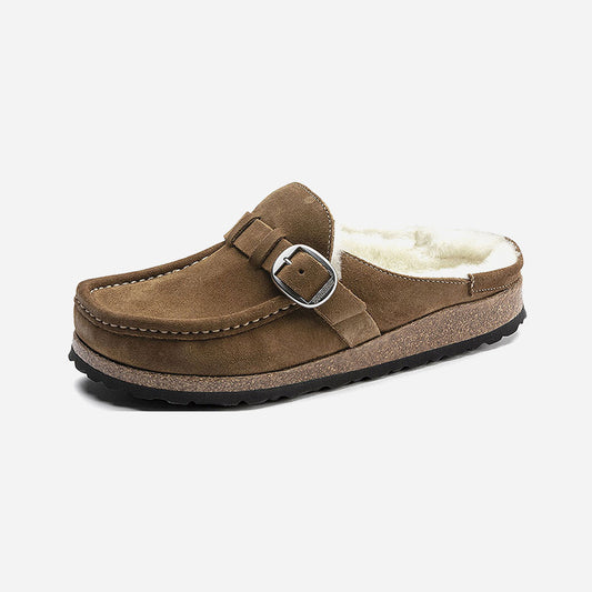 Birkenstock Buckley Shearling Suede Leather