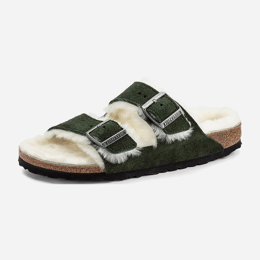 Birkenstock Arizona Shearling Suede Leather