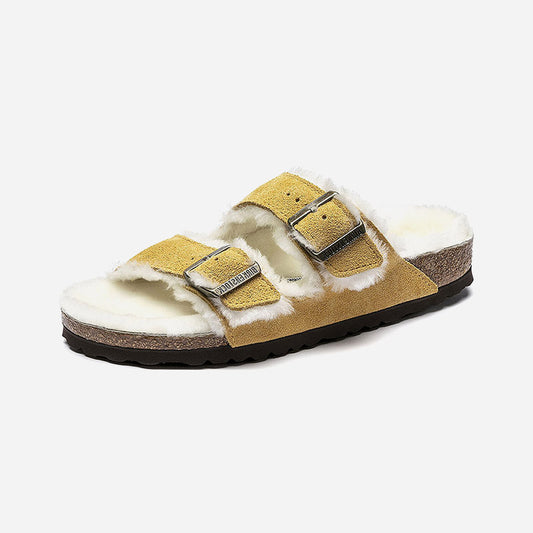 Birkenstock Arizona Shearling Suede Leather