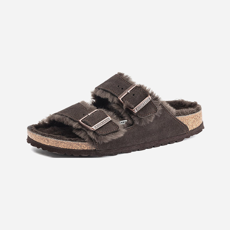 Birkenstock Arizona Shearling Suede Leather