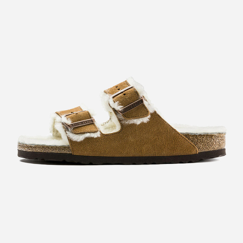 Birkenstock Arizona Shearling Suede Leather