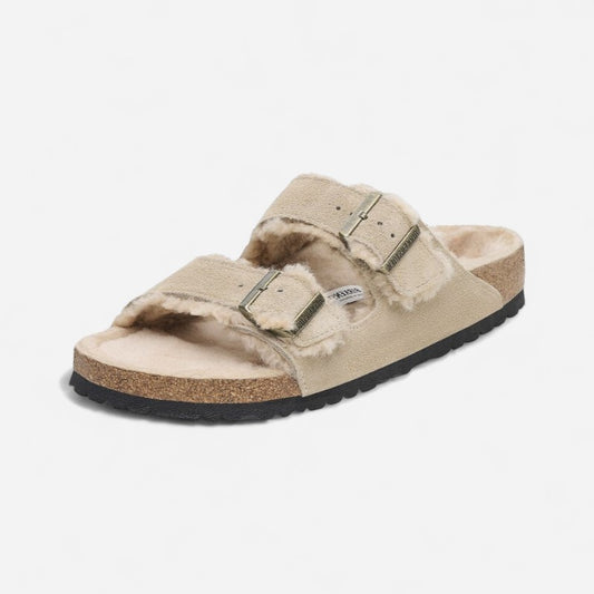 Birkenstock Arizona Shearling Suede Leather