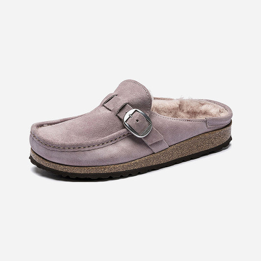 Birkenstock Buckley Shearling Suede Leather