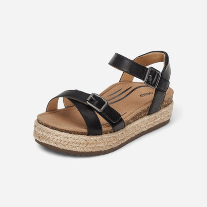 Aetrex Paula Cork Platform Quarter Strap