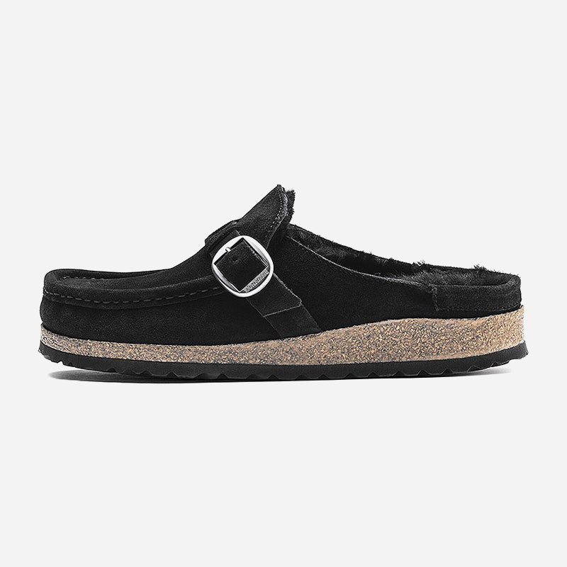 Birkenstock Buckley Shearling Suede Leather