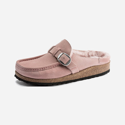 Birkenstock Buckley Shearling Suede Leather