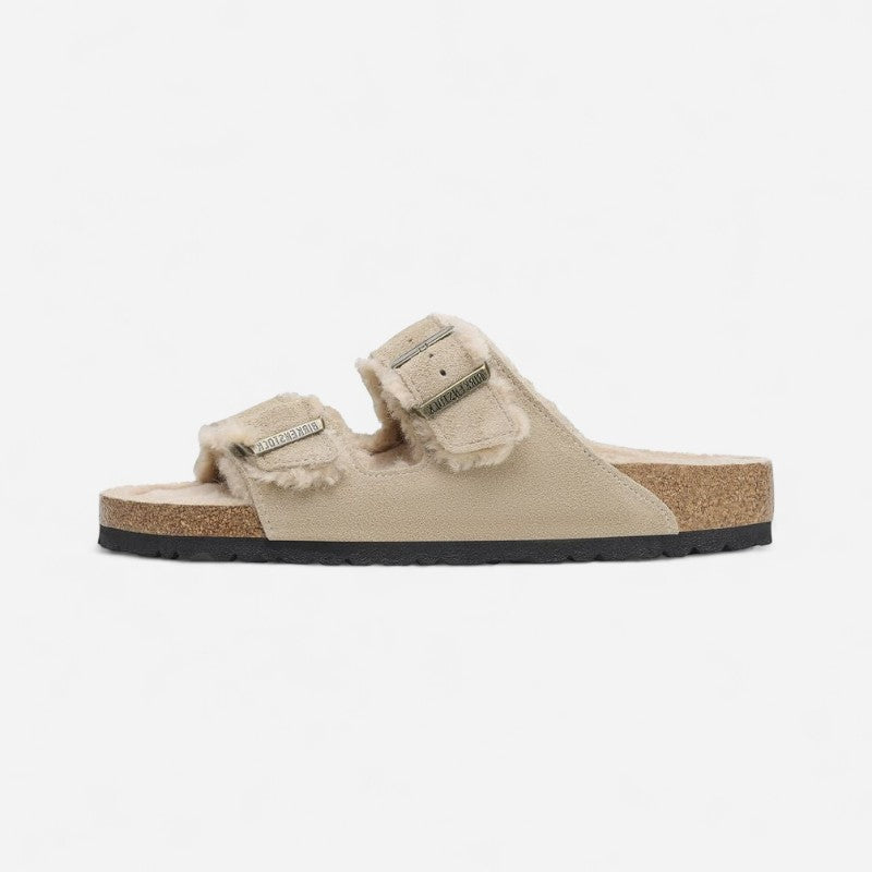 Birkenstock Arizona Shearling Suede Leather