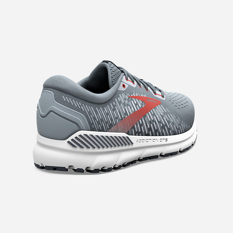 Brooks Men's Addiction GTS 15 Grey/Ebony/Chili Oil