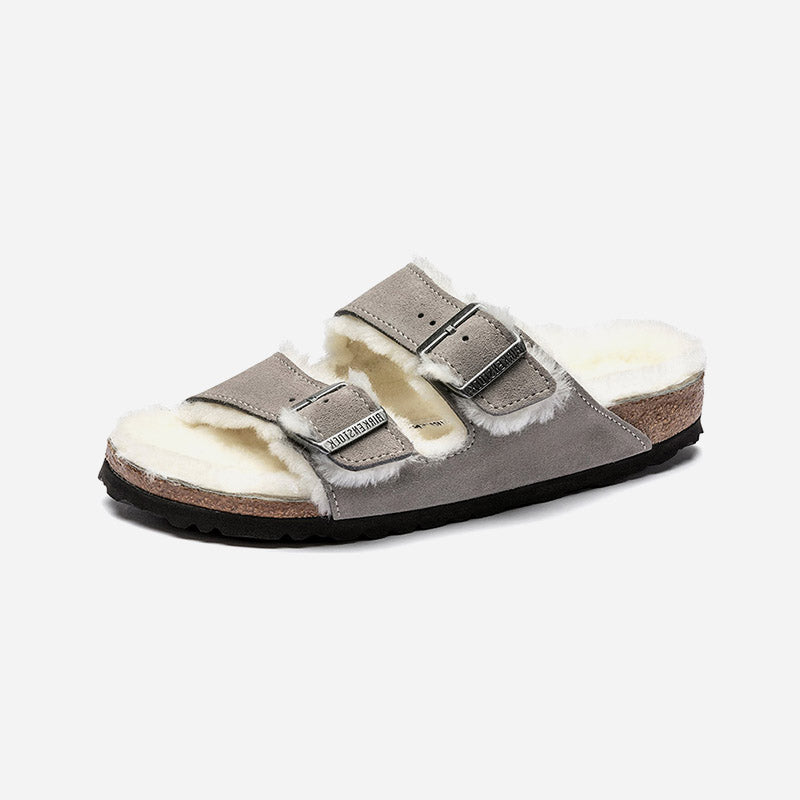 Birkenstock Arizona Shearling Suede Leather