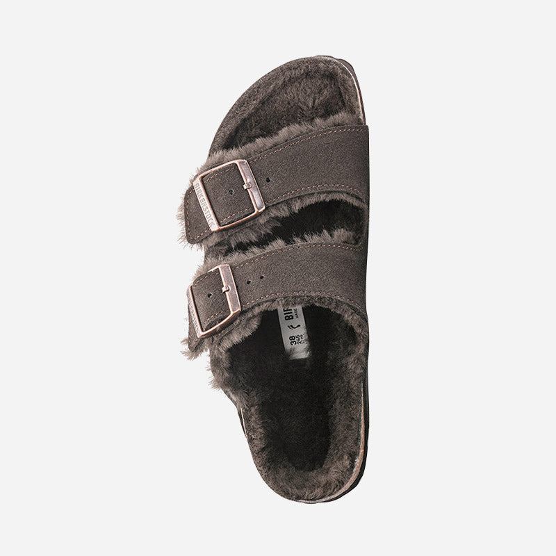 Birkenstock Arizona Shearling Suede Leather