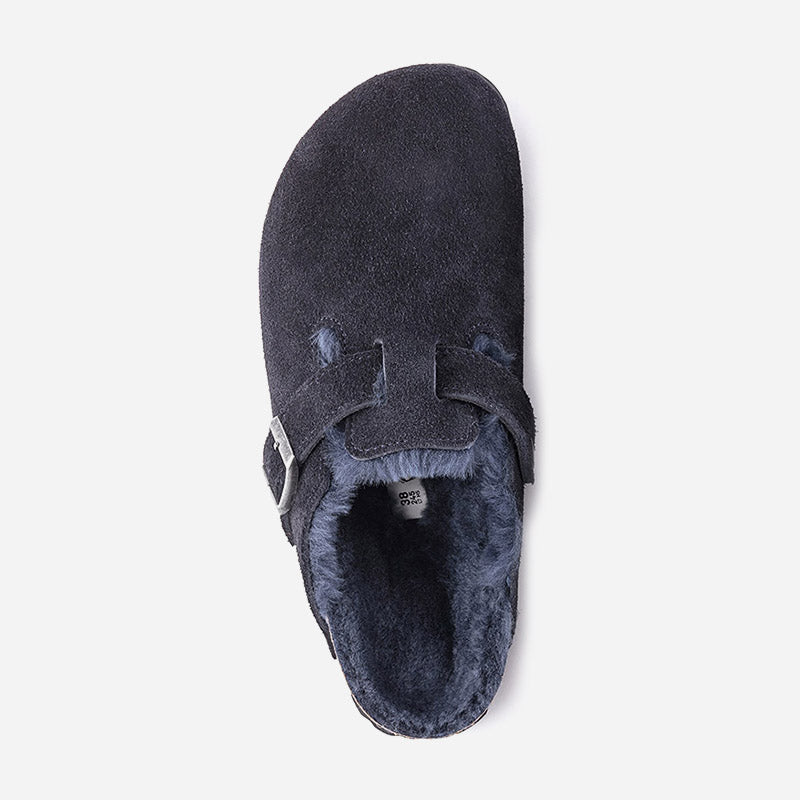 Birkenstock Boston Shearling Suede Leather