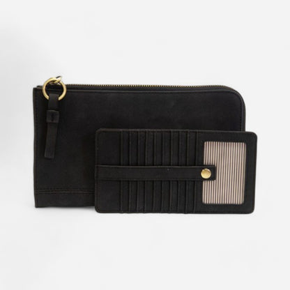 Joy Susan Suede Karina Convertible Wristlet & Wallet