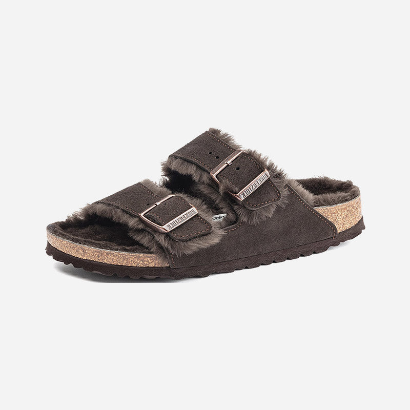 Birkenstock Arizona Shearling Suede Leather