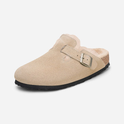 Birkenstock Boston Shearling Suede Leather