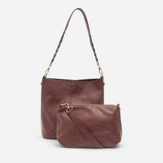 Joy Susan Tessa Convertible Hobo With Link Shoulder Strap