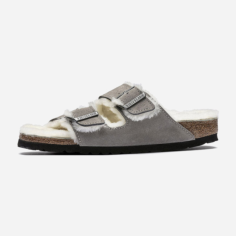 Birkenstock Arizona Shearling Suede Leather