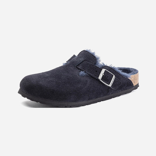 Birkenstock Boston Shearling Suede Leather