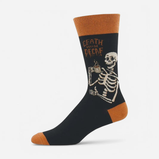 Socksmith Men's Death Before Decaf