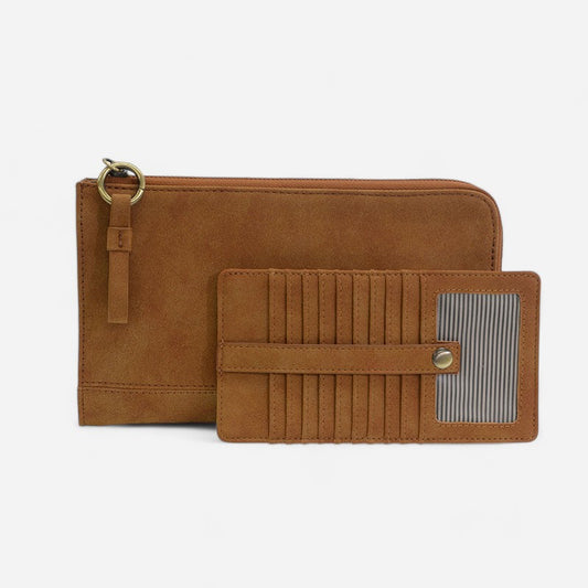 Joy Susan Suede Karina Convertible Wristlet & Wallet